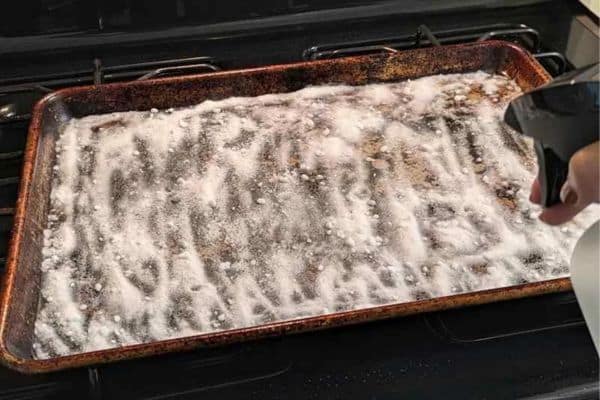 How To Remove Baked On Grease From Pans